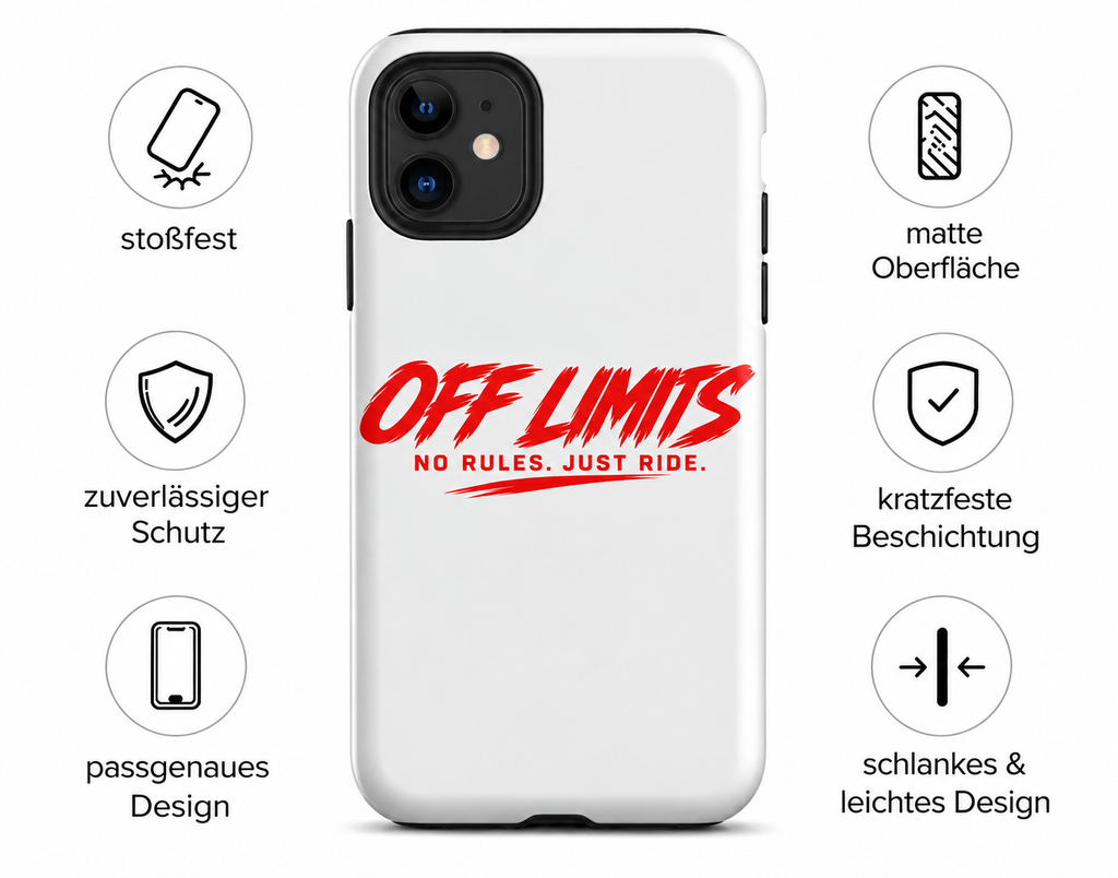 OFF LIMITS – Racing Handyhülle | No Rules. Just Ride.